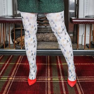 Snag Tights - 80 Denier Tights - Magic Forrest Pattern, size E